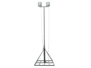 Lichtmast incl. lier verstelbaar 3 tot 6 mtr.