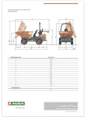 Alternative view of Wieldumper diesel 4WD 2300 kg 3 m3 bakinhoud